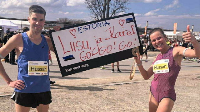 Liis-Grete ja Karel Hussarilt Varssavis ilus jooks